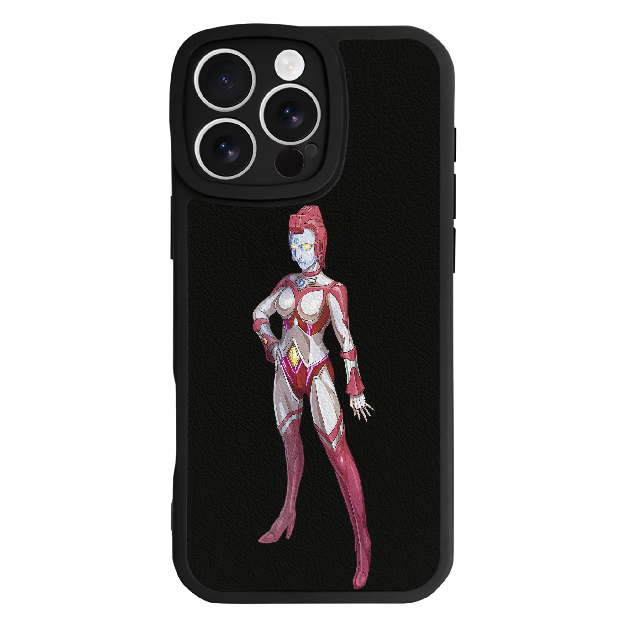 （画像用） ウルトラマン Ultraman 【iPhone 16シリーズ対応】シリコンスマホケース（レザー調） 材質：シリコン